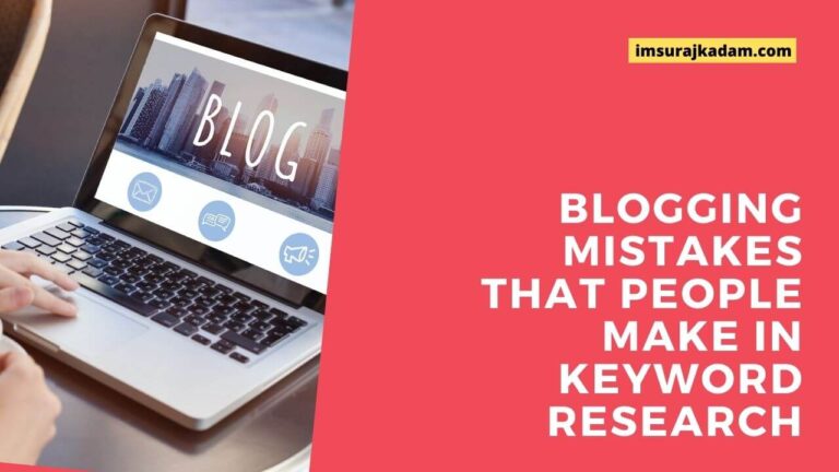 MOST COMMON Mistakes Newbie Bloggers Make In Keyword Research